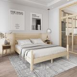 Renazzo Mobilya Urban Model 140x190 cm Doğal Çam Ahşap Karyola