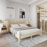 Renazzo Mobilya Urban Model 140x200 cm Doğal Çam Ahşap Karyola