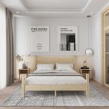Renazzo Mobilya Urban Model 160x200 cm Vernikli Çam Ahşap Karyola