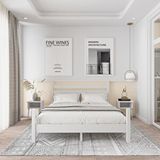 Renazzo Mobilya Urban Model 200x200 cm Beyaz Çam Ahşap Karyola