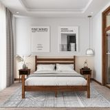 Renazzo Mobilya Urban Model 90x200 cm Ceviz Çam Ahşap Karyola