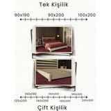 Renazzo Mobilya Urban Model Masif Ahşap Karyola - Vernikli - 120 x 200 cm