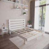 Renazzo Mobilya Urban New Model 140x190 cm Beyaz Çam Ahşap Karyola