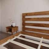 Renazzo Mobilya Urban New Model 90x190 cm Ceviz Çam Ahşap Karyola