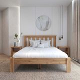 Renazzo Shark New Atlantik Mdf 2 Kmdn Set Karyola | Kolay Kurulum - Beyaz - Antrasit - 150x200