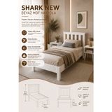 Renazzo Shark New Tek Kişilik MDF Karyola