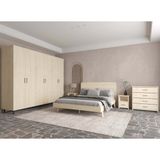 Renazzo Softwood Vernik Yatak Odası Seti - Çam - 100 cm