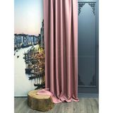 Rendecioğlutekstil Fon Perde Blackout Karartma Işık ve Isı Engelleme Özelliği 225 x 270 Pudra - Çok Renkli - 1 x 100 cm