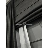 rendecioğlutekstil Katlamalı Keten Balckout Perde 3 Renk Seçeneği 140 x 270 koyu gri