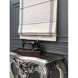 rendecioğlutekstil Katlamalı Keten Baskılı Perde Versa Desen 110 x 270 Açık Gri