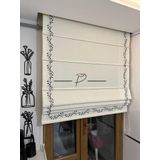 rendecioğlutekstil Katlamalı Keten Perde Tomurcuk Desen Krem 150 x 270