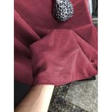 rendecioğlutekstil Tül Perde Çizgili Keten Renkli Tül Kampanyalı Ürün 350 x 270 Bordo