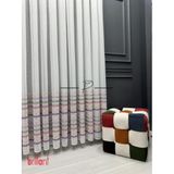 rendecioğlutekstil Tül Perde Çocuk Odası Tül Perdesi Colorful Gökkuşağı Desen 275 x 260 Ekru
