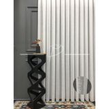 rendecioğlutekstil Tül Perde Foldet Keten Sık Kumaş Dokuma Etek Kurşunlu(Normal Pile Sıklığı) 500 x 270 ekru