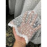rendecioğlutekstil Tül Perde Karma File Desen Ultra Gramajlı 1. Kalite(1 e 3 Sık Pile Sıklığı) 350 x 260 Ekru