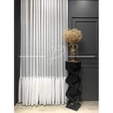 rendecioğlutekstil Tül Perde Keten Tül Etek Fırfırlı Düz Dikim 350 x 270 ekru