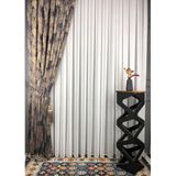 rendecioğlutekstil Tül Perde Simli Bamboo Kumaş Ütü İstemez 1. Kalite 450 x 260 Ekru (kırık beyaz)