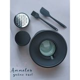 Rendeli Saklama Kabı ile Silikon Yumurta Fırçası Silikon Spatula