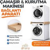 Rene Home Çamaşır Makinesi Dolabı Çamaşır ve Kurutma Makinesi (Sonomo) Üst Üste Sabitleme Bağlantı Aparatı