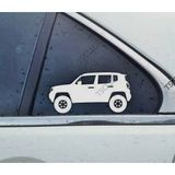 Renegade Kelebek Cam Oto Sticker 17 CM 2 Adet