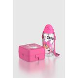 Renga Leya Unicorn Desenli Pp Çocuk Beslenme Kabı ve Suluk Seti 192013 Pembe - 2'li