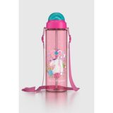 Renga Migo Desenli 630 ml Askılı Pipetli Tritan Çocuk Matara 912143 Pembe