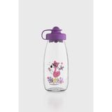 Renga Ufo Kids Flamingo Desen 250 ml Cam Şişe 182030 Mor