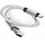 Rengareng Gri 30 Cm Halat Micro Usb Kablo