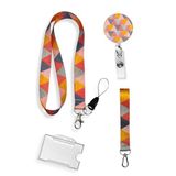 Rengarenk 4 Lü Set Boyun ipi Anahtarlık Yoyo Yaka Kartlığı
