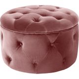 RENGEV Duru Oval Puf Pembe Sandıklı