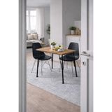 RENGİBİZ Yemek Masası 90x60 cm Beyaz | 2 Kişilik Mutfak Masası | Metal Ayaklı Küçük Masa