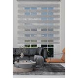 Rengin Home Açık Gri Bambu Zebra Stor Perde