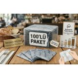 RENGİNAZ Renginex 6x12 Afiyet Olsun Baskılı Tek Kullanımlık Islak Mendil - 100'lü Paket RNG.IM.6X12-100