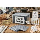 Renginex 6x12 Afiyet Olsun Baskılı Tek Kullanımlık Islak Mendil - 250'li Paket RNG.IM.6X12-250
