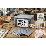Renginex 6X12 Afiyet Olsun Baskılı Tek Kullanımlık Islak Mendil - 250'Li Paket