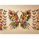 Renk Cümbüşü ile Dolu Çiçekli Arka Plan 200X150CM, Stüdyo Fonu