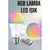 Renk Değiştiren Rgb Led Ampul 100 Watt Enerji Tasarruflu