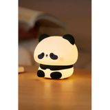 Renk Değiştiren Yumuşak Silikon Rgb Led Sevimli Panda Çocuk Odası Gece Masa Lambası Usbli Şarjlı