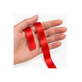 Renk İthalat Saten Kurdele 2 cm 10 Metre 10'lu Paket Süsleme Hobi Dekorasyon Hediye Paketleme Kırmızı