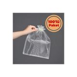 Renk İthalat Tül Kese Krem 24x34 cm 100'lü Paket Havlu Terlik Seccade Bohça Çeyiz Hediye Kesesi