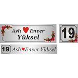 Renk Kapı Isimliği, Kapı Numarası, Posta Kutusu, Isimliği,aliminyum Levha