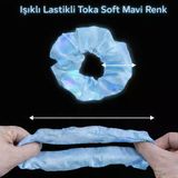 Renk Led Işıklı Lastikli Saç Tokası