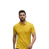 Renk Seçenekli Erkek Polo Yaka Tişört – Günlük & Şık Pamuklu Slim Fit (sarı, L)