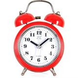 Renk Store Nostalji Metal Gövde Işıklı Çift Çanlı Kulplu Nostaljik Çalar Saat