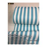 Renk Tekstil Çizgi Desenli Duck Keten Metrelik Kumaş - (2 cm Çizgi Genişliği)