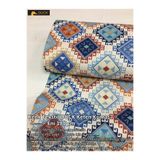 Renk Tekstil Kilim Etnik Desen DUCK Keten Kumaş - Döşeme - Perde - Minder - Çanta - Hobi