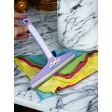 Renk Yapı Rüyası Çekçek ve 4 Adet Mikro Temizlik Bezi, Mutfaktezgahı,banyo Aynası Duşa Kabin Temizliği Için Set - 20 CM