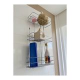 RENK YAPI RÜYASI KARE 3 KATLI METAL BANYO RAFI VİDALI DUŞAKABİN İÇİ BANYO SEPETİ MODERN EKONOMİK BANYO SEPETİ