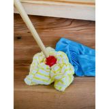 Renk Yapı Rüyası Teras Mop Gürgen Sap 1 Adet Mikrofiber Bez Vilada Ucu, Microfiber Havlu Başlık, Toz Kırıntı Bırakmaz