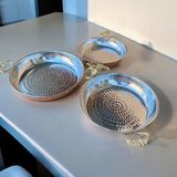 Renk Yapı Rüyası Yumurta Sahanı, Yumurta Tavası, Bakır Sahan, El Yapımı Bakır Tava, Sote Tavası - 18/20/22 CM SET